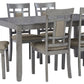 Jayemyer - Charcoal Gray - Rect Drm Table Set (Set of 7)