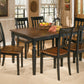 Owingsville - Black / Brown - Rectangular Dining Room Table