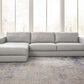 Amiata - Glacier - 2-Piece Sectional With Laf Corner Chaise - Leather Match