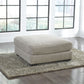Ardsley - Pewter - Oversized Accent Ottoman