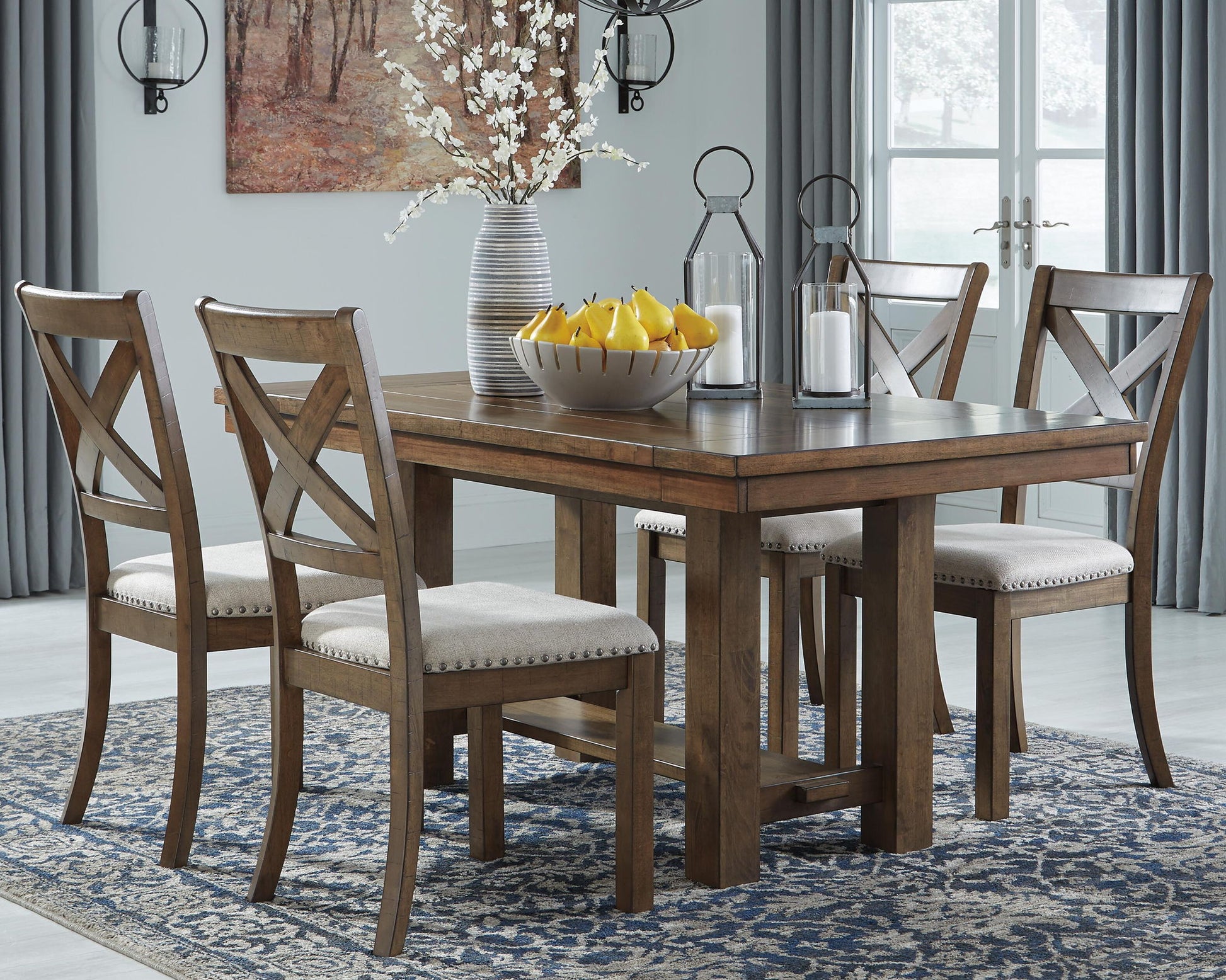 Moriville - Rectangular Dining Room Extension Table - Grayish Brown - Fraser Furniture & Mattresses