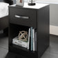 Finch - One Drawer Night Stand - Black
