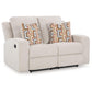Danum - Stone - Reclining Loveseat - Fabric