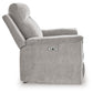 Barnsana - Power Rocker Recliner - Fabric - Ash