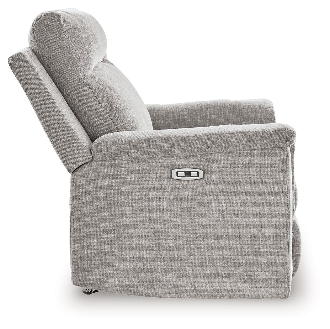 Barnsana - Power Rocker Recliner - Fabric - Ash