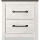 Gerridan - Two Drawer Night Stand - White / Gray