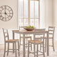 Harperfeld - Dining Room Counter Table Set (Set of 5) - Natural / Gray
