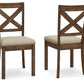 Moriville - Dining UPH Side Chair (Set of 2) - Beige - Fraser Furniture & Mattresses