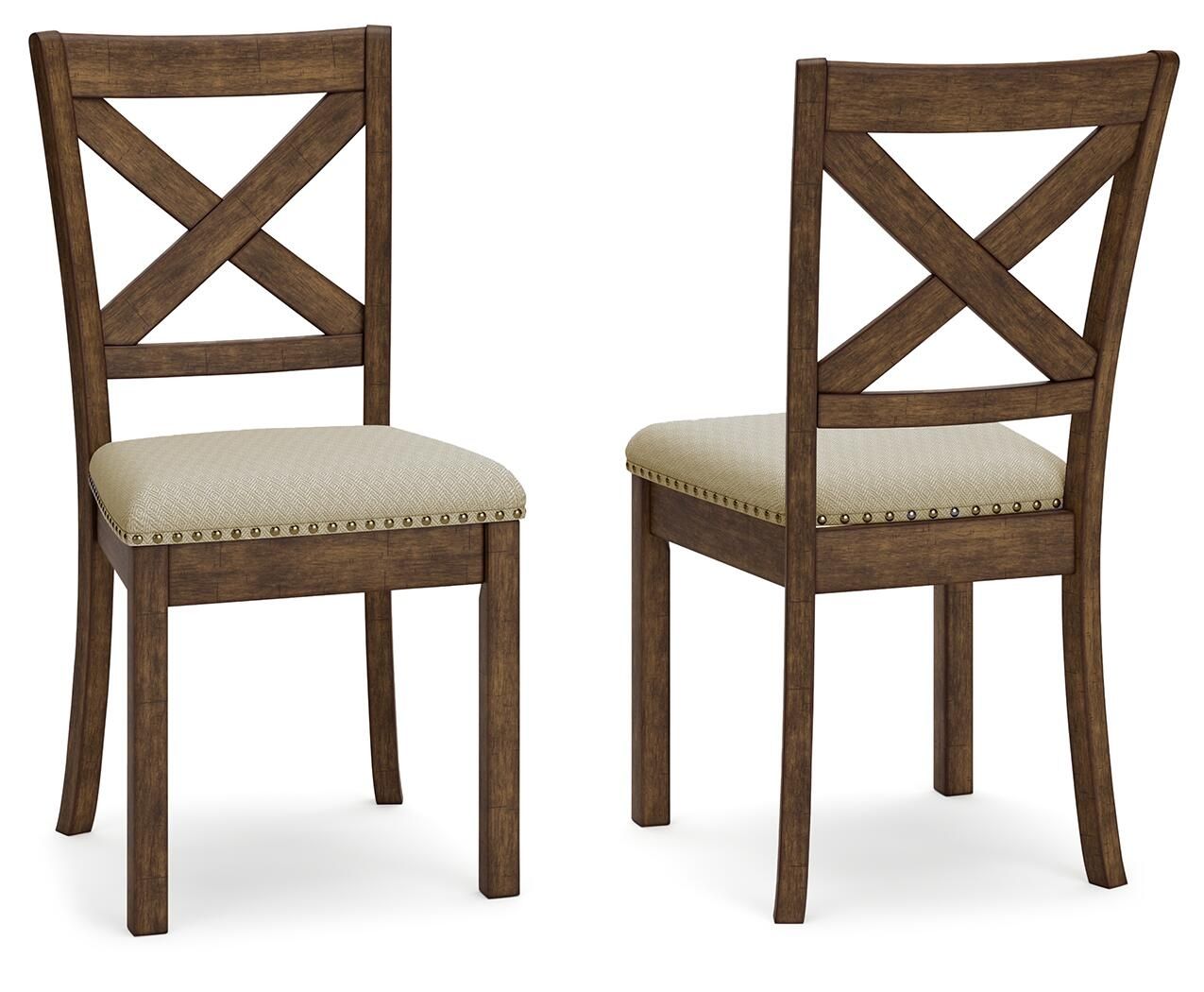 Moriville - Dining UPH Side Chair (Set of 2) - Beige - Fraser Furniture & Mattresses
