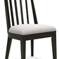 Galliden - Black - Dining Upholstered Side Chair (Set of 2)