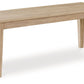 Gleanville - Light Brown - Large Dining Room Bench