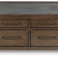 Kallenny - Brown / Gray - Square Cocktail Table