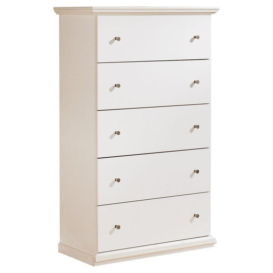 Bostwick - White - Five Drawer Chest