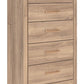 Kinlanni - Five Drawer Chest - Tan