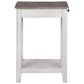 Adalane - White / Gray - Accent Table