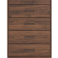Fortlorn - Walnut Brown - Five Drawer Chest