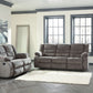 Tulen - 2 Pc. - Reclining Sofa, Reclining Loveseat - Gray