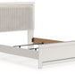 Zuraleus - Queen Upholstered Panel Bed - White