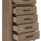 Oliandon - Five Drawer Chest - Light Brown