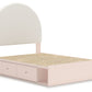Wistenpine - Upholstered Panel Bed With Storage