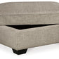 Bovarian - Stone - Ottoman With Storage