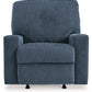 Rannis - Navy - Rocker Recliner - Fabric