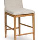 Isanti - Light Brown - Upholstered Barstool (Set of 2)