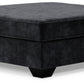 Lavernett - Oversized Accent Ottoman - Charcoal