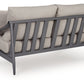 Ocean Beach - Loveseat With Cushion - Gray