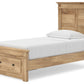 Makidern - Panel Storage Bed With Storage Footboard