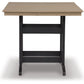 Fairen Trail - Square Counter TBL w/Umb OPT - Black / Driftwood