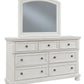 Robbinsdale - Antique White - Dresser, Mirror