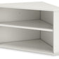 Grannen - White - Home Office Corner Bookcase