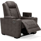 Hyllmont - Gray - Pwr Recliner/Adj Headrest