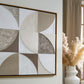Harelman - Tan / Taupe / White - Wall Art