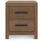 Broachmyn - Two Drawer Night Stand - Fraser Furniture & Mattresses