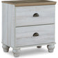 Haven Bay - Brown / Beige - Two Drawer Night Stand