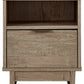 Oliah - Beige - One Drawer Night Stand - 20'' Width