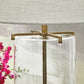Gizeh - Glass Table Lamp - Clear / Gold Finish - Fraser Furniture & Mattresses
