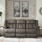 First Base - Reclining Sofa - Gunmetal