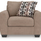 Triston-Peaks - Suede - Chair And A Half