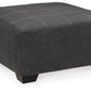 Ambee - Oversized Accent Ottoman - Slate