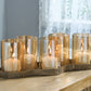 Evereton - Candle Holder - Antique Gold Finish