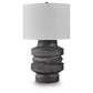 Wahida - Poly Table Lamp - Distressed Black