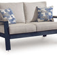 East Beach - Loveseat With Cushion - Blue