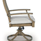 Rainier Ranch - Brown / Beige - Swivel Chair With Cushion (Set of 2)