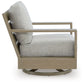 Kimpton Isle - Brown / Beige - Swivel Lounge With Cushion