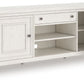 Robbinsdale - Extra Large TV Stand - Antique White