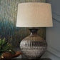 Magan - Metal Table Lamp  - Antique Bronze Finish - Fraser Furniture & Mattresses