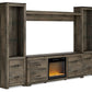 Trinell - 4-Piece Entertainment Center With TV Stand And Fireplace Insert